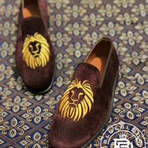 Unique Slip-On Loafers with Emblem