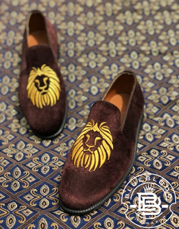 Unique Slip-On Loafers with Emblem