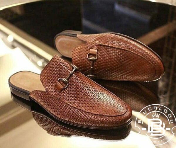 Gold Strap Mules