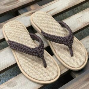 Braided Natural Fiber Flip-Flops