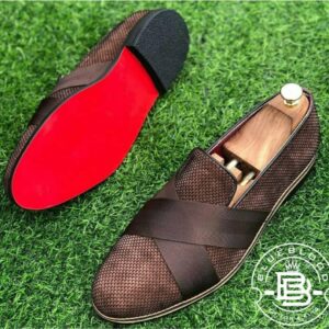 Woven Texture Slip-On Loafers