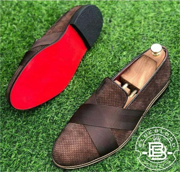 Woven Texture Slip-On Loafers