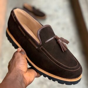 Brown Suede Tassel Loafer
