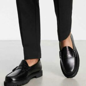 Contemporary Black Loafers