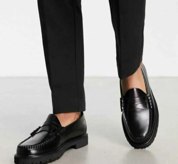 Contemporary Black Loafers
