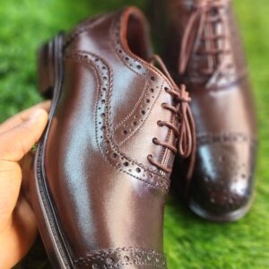 Genuine Leather Brogues Lace-Up Shoe