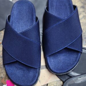 Cross-Strap Slide Sandals