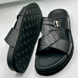 Genuine leather slippers